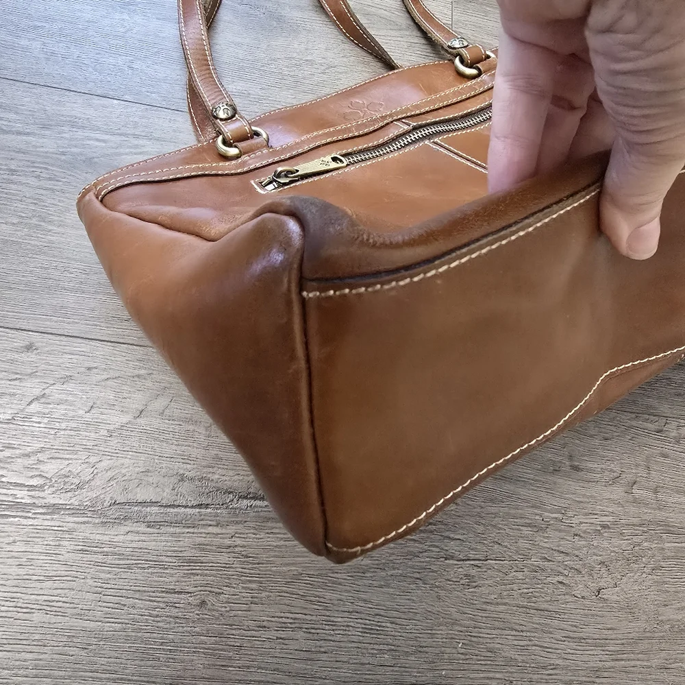 Patricia Nash Leather Shoulder Bag Brown Western  Boho - Picture 7 of 15